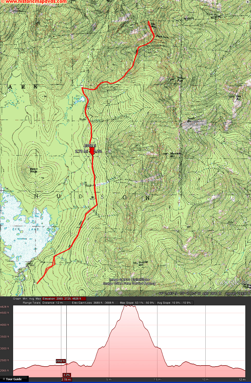 Dix Topographic Map