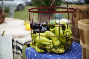 Peppers at the Keene Valley farmer's market