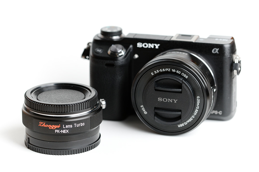 Sony NEX-6 with 16-50 3.5-5.6 OSS lens and Lens Turbo