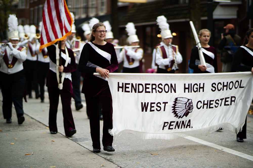 Henderson High School Band at the West Chester Veterans Day Parade