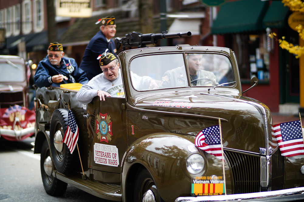 VFW Members At the West Chester Veterans Day Parade