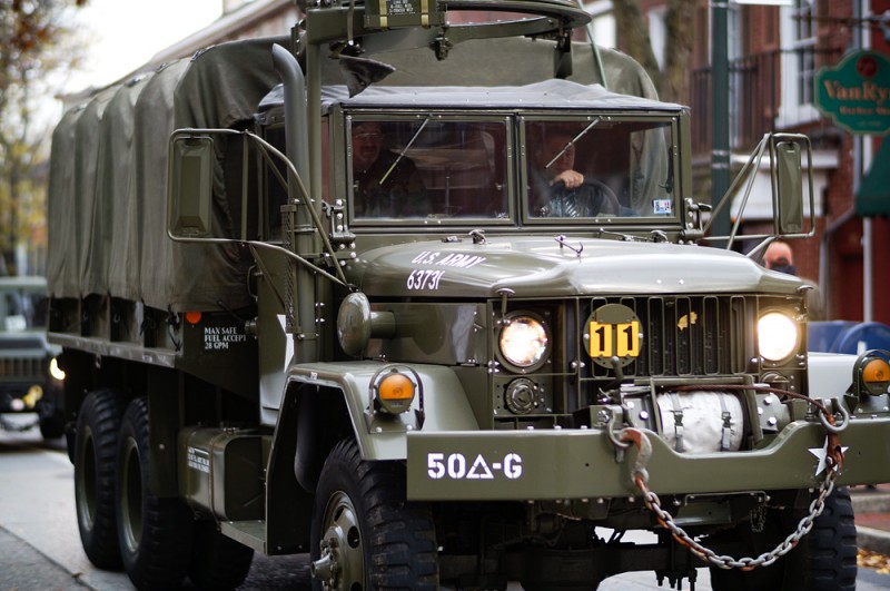 At the West Chester Veterans Day Parade