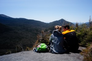 Enjoying a quiet ledge on Phelps Mountain