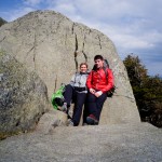 Kathy and Me sheltered on Wright Peak