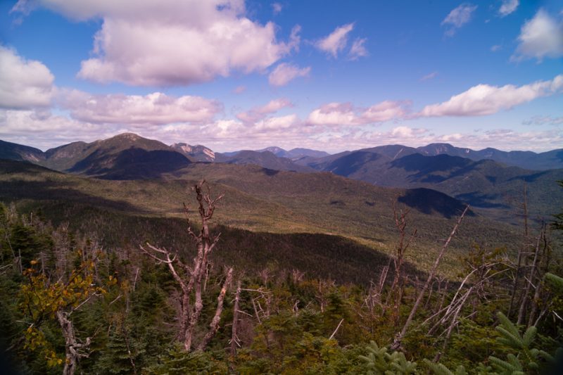 (L-R) Haystack, Gothics, Sawteeth (fore), Giant & RPR (rear), Colvin Range, Dix Range
